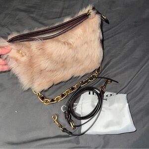 Coach shearling swing full size